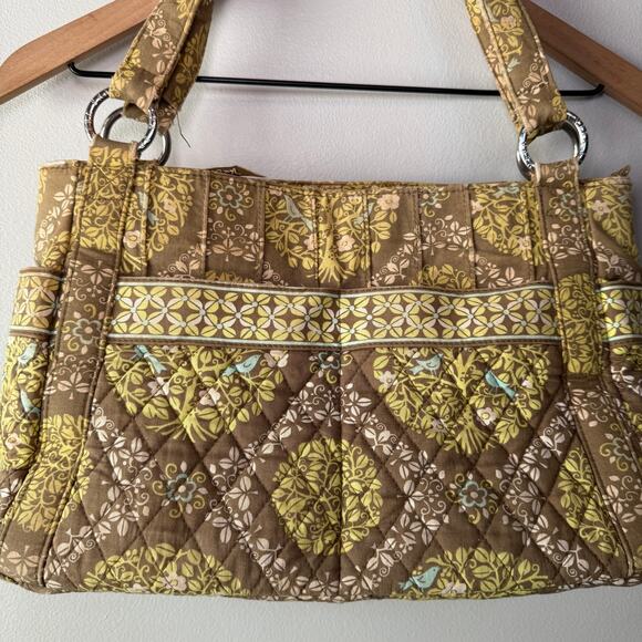 Vera Bradley Sittin In A Tree Quilted Shoulder Bag Purse - Picture 2 of 10